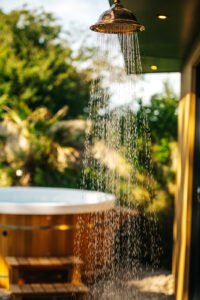Custom-built sauna by Nooth, Cornwall